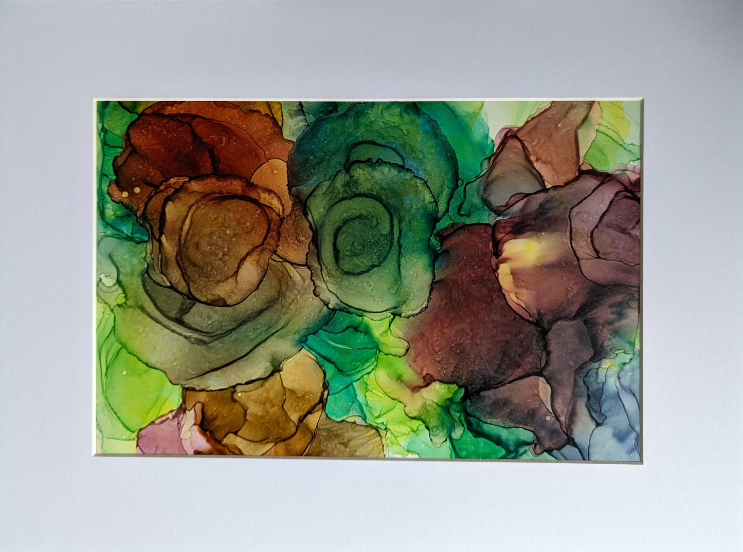 Rejuvenating Blooms shown with a white mat.