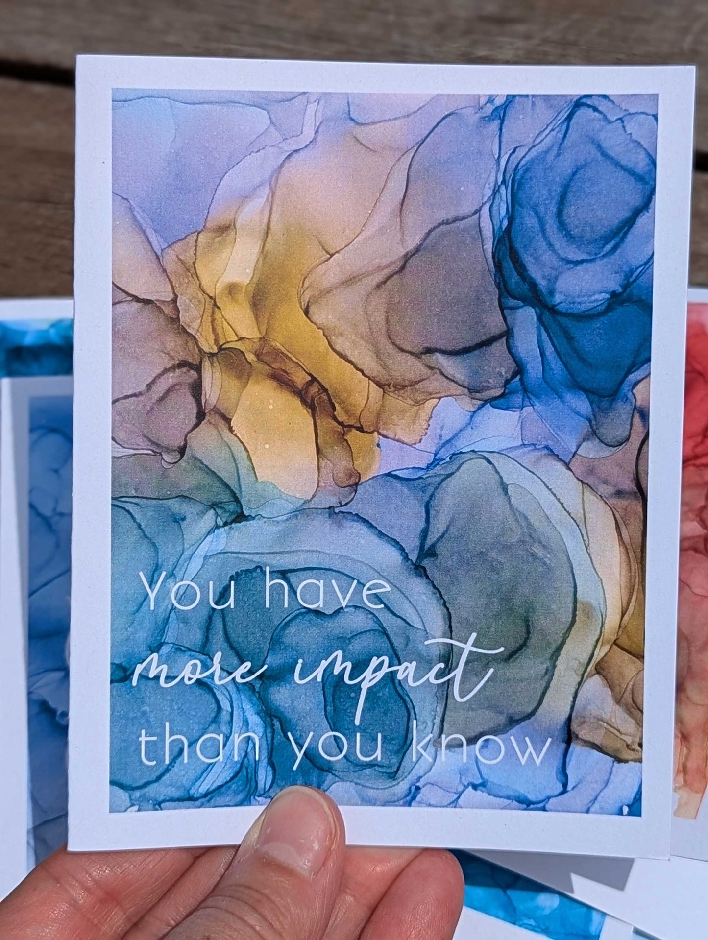 you have more impact than you know greeting card | I appreciate you | simple birthday wishes for friend