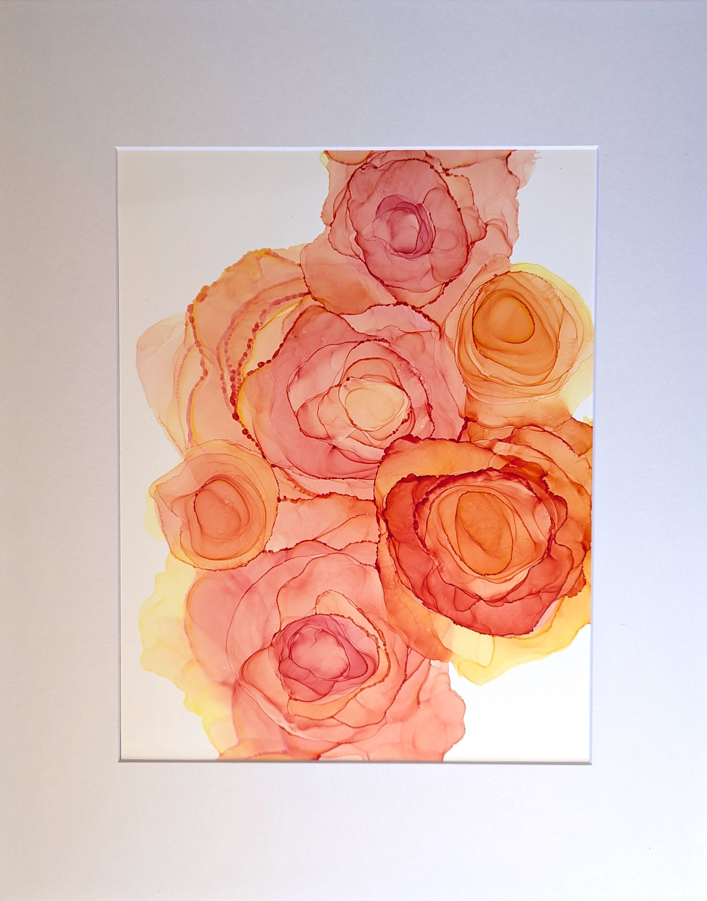 amber glow | abstract art original