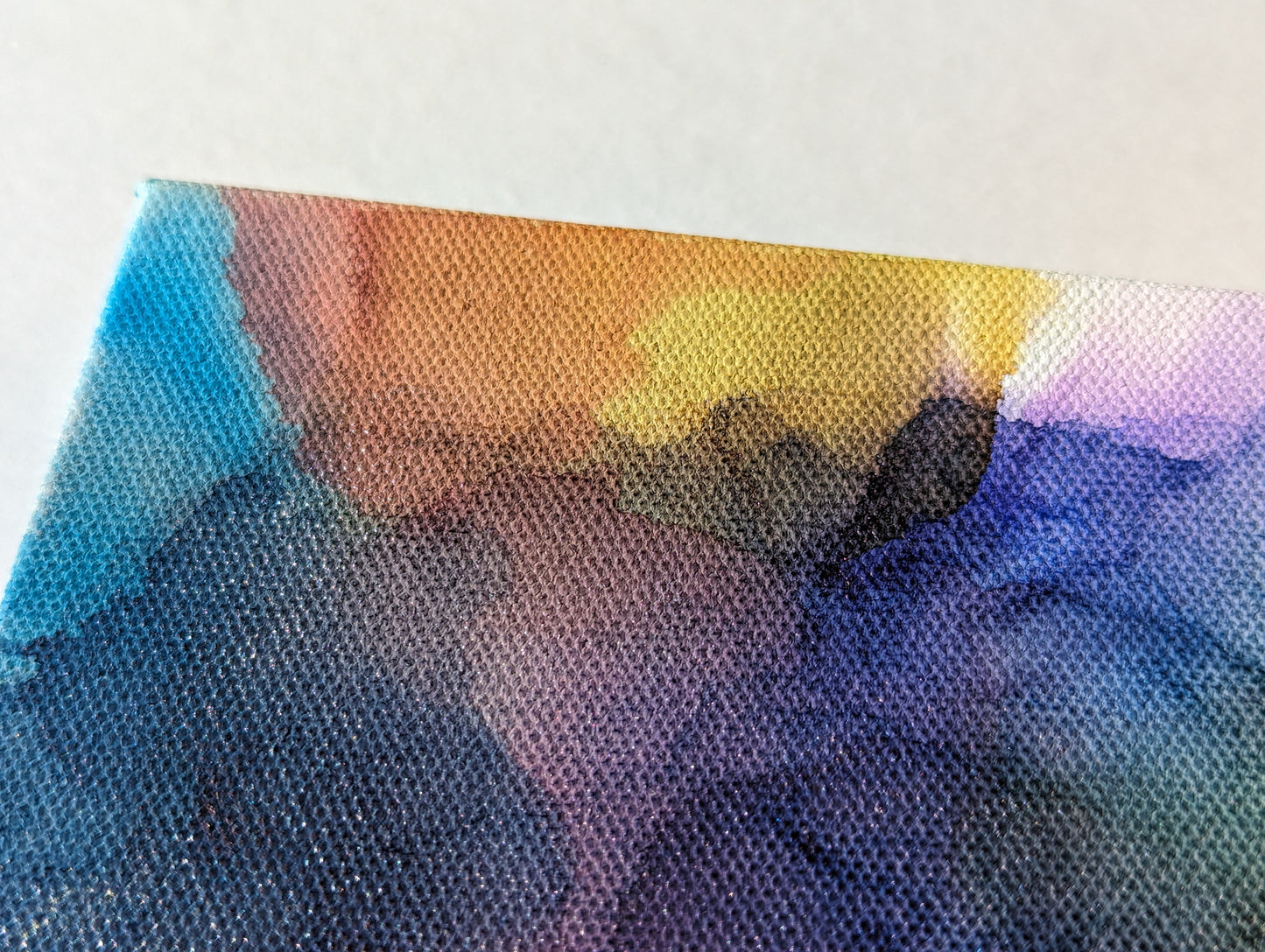Zoomed in detail of painting.