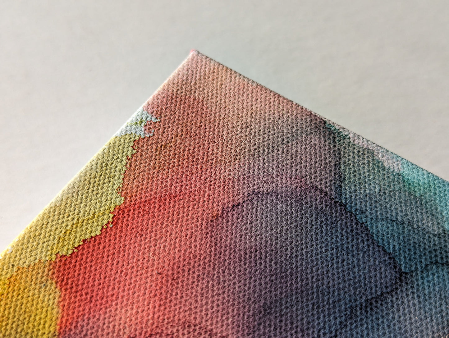 Zoomed in detail of painting.