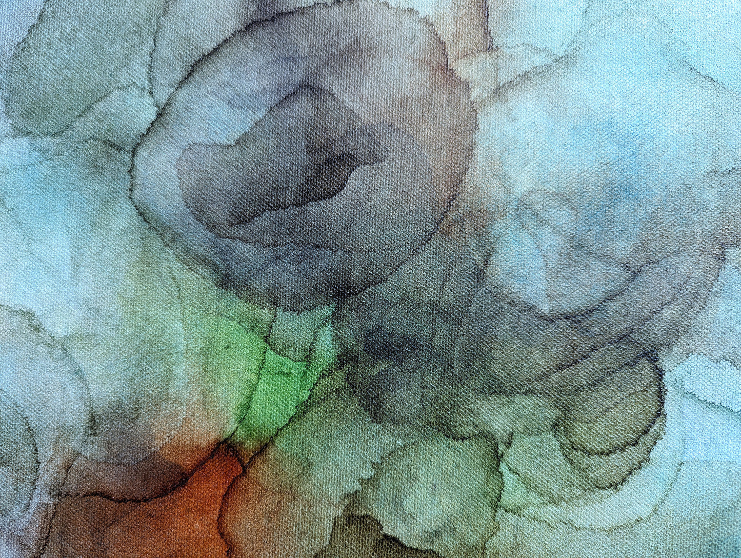 Zoomed in detail of painting.