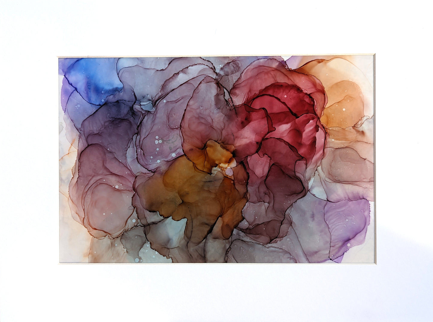 Beautiful Thoughts shown with a white mat.