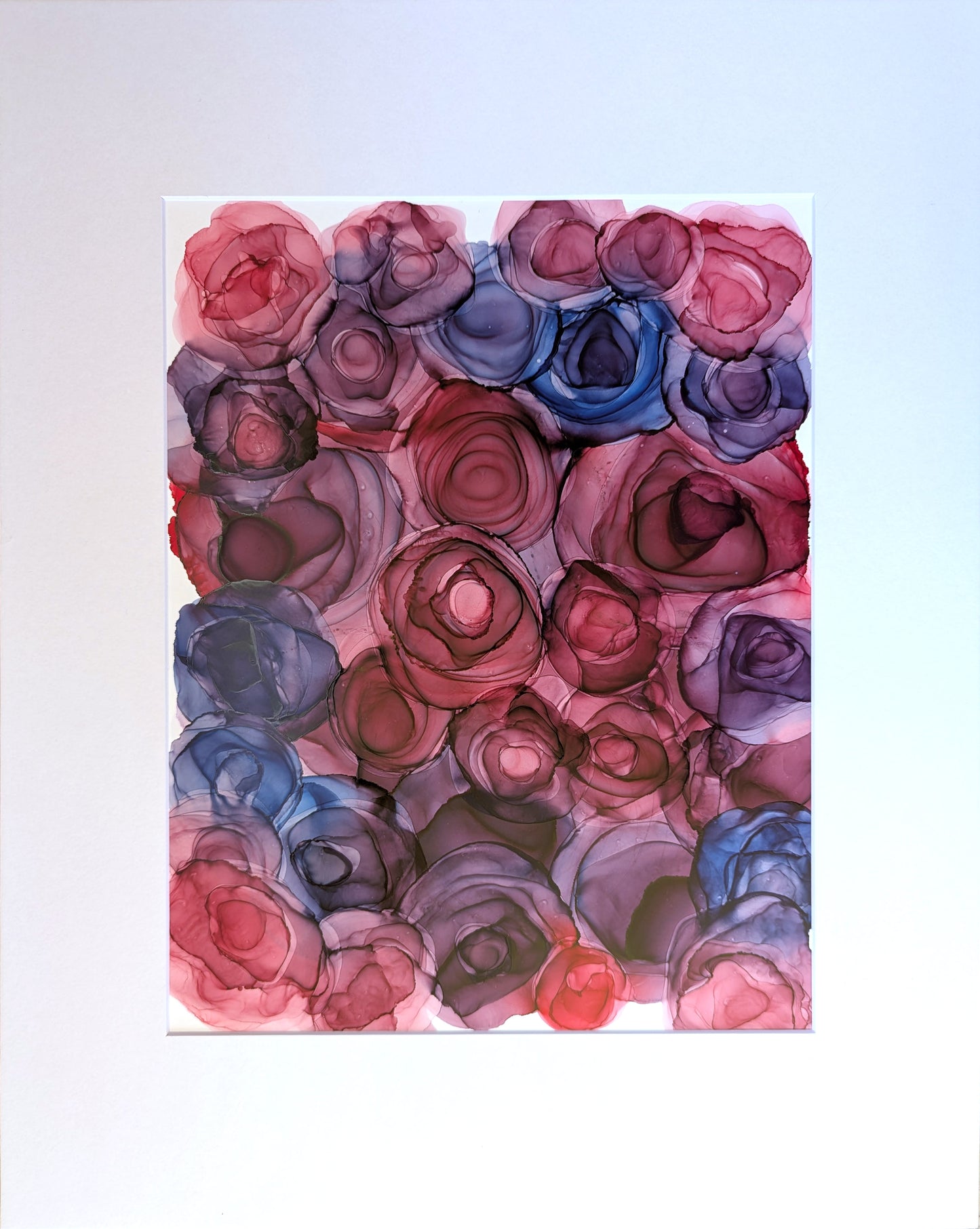 burgundy twilight | abstract art original