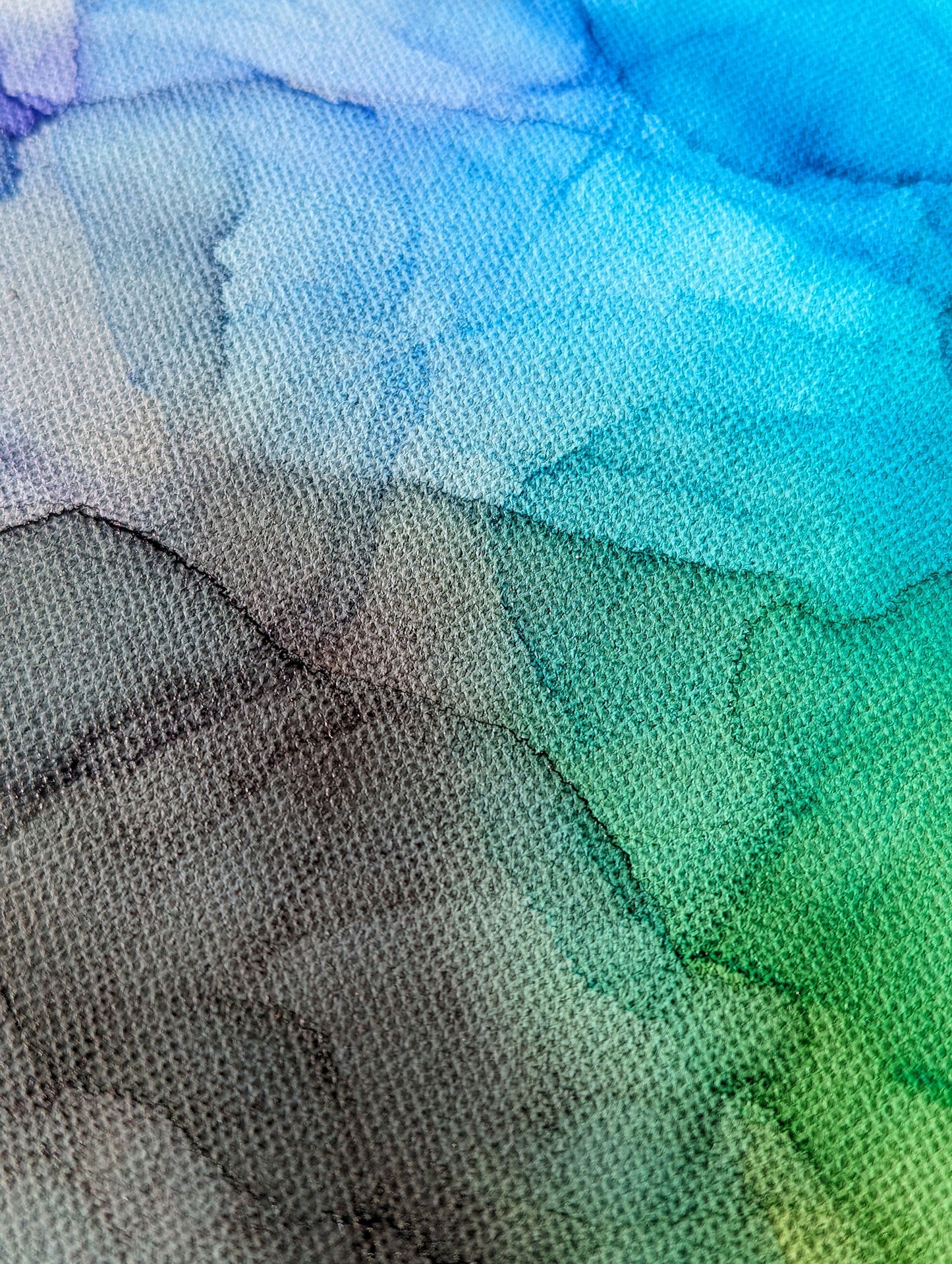 Zoomed in detail of painting.