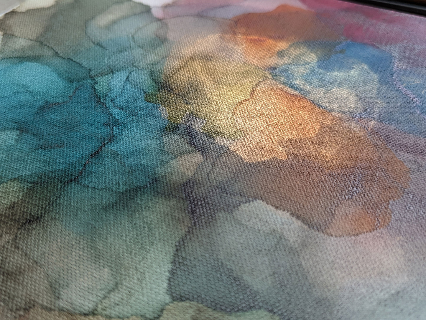 Zoomed in detail of painting.