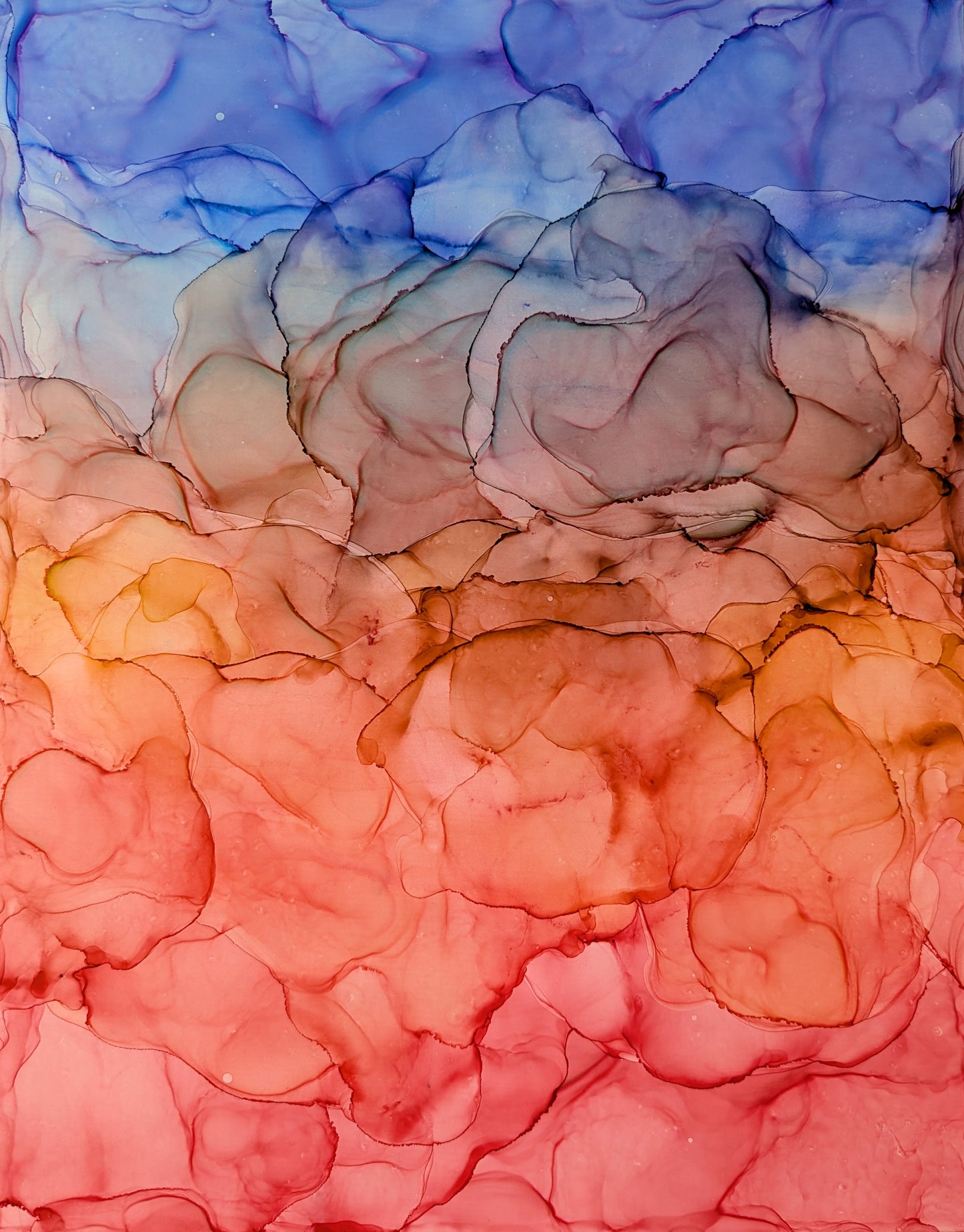 gilded sunset | abstract art original