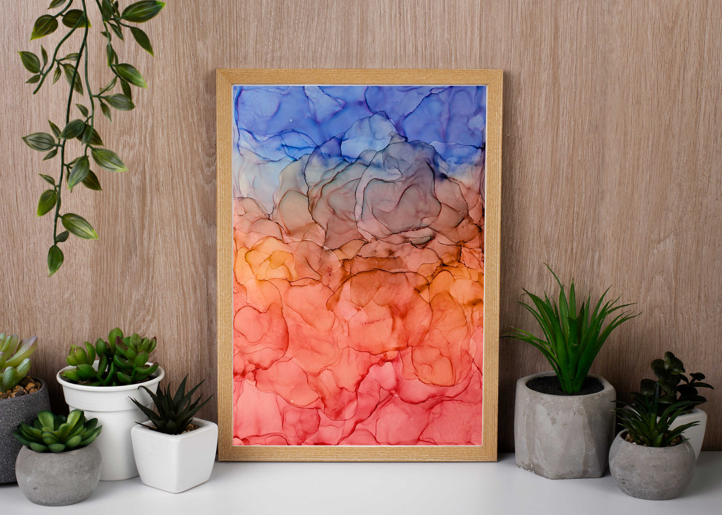 gilded sunset | abstract art original