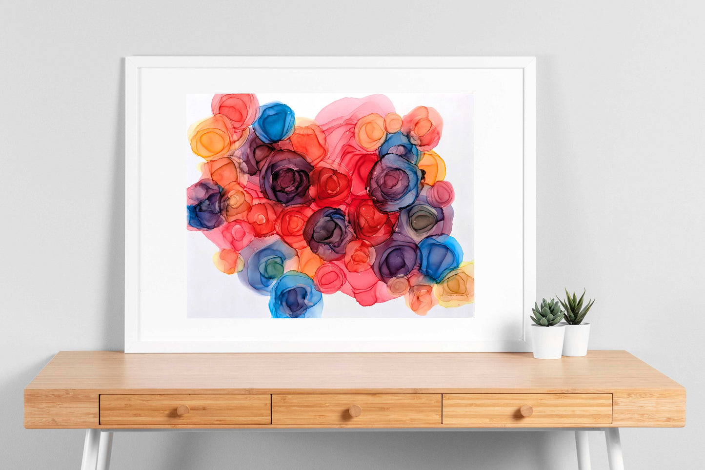 lumious petals | abstract art original