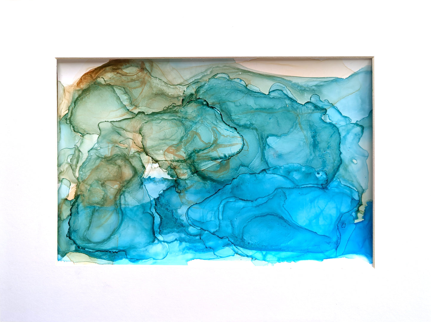 Shaped By Water shown with a white mat.