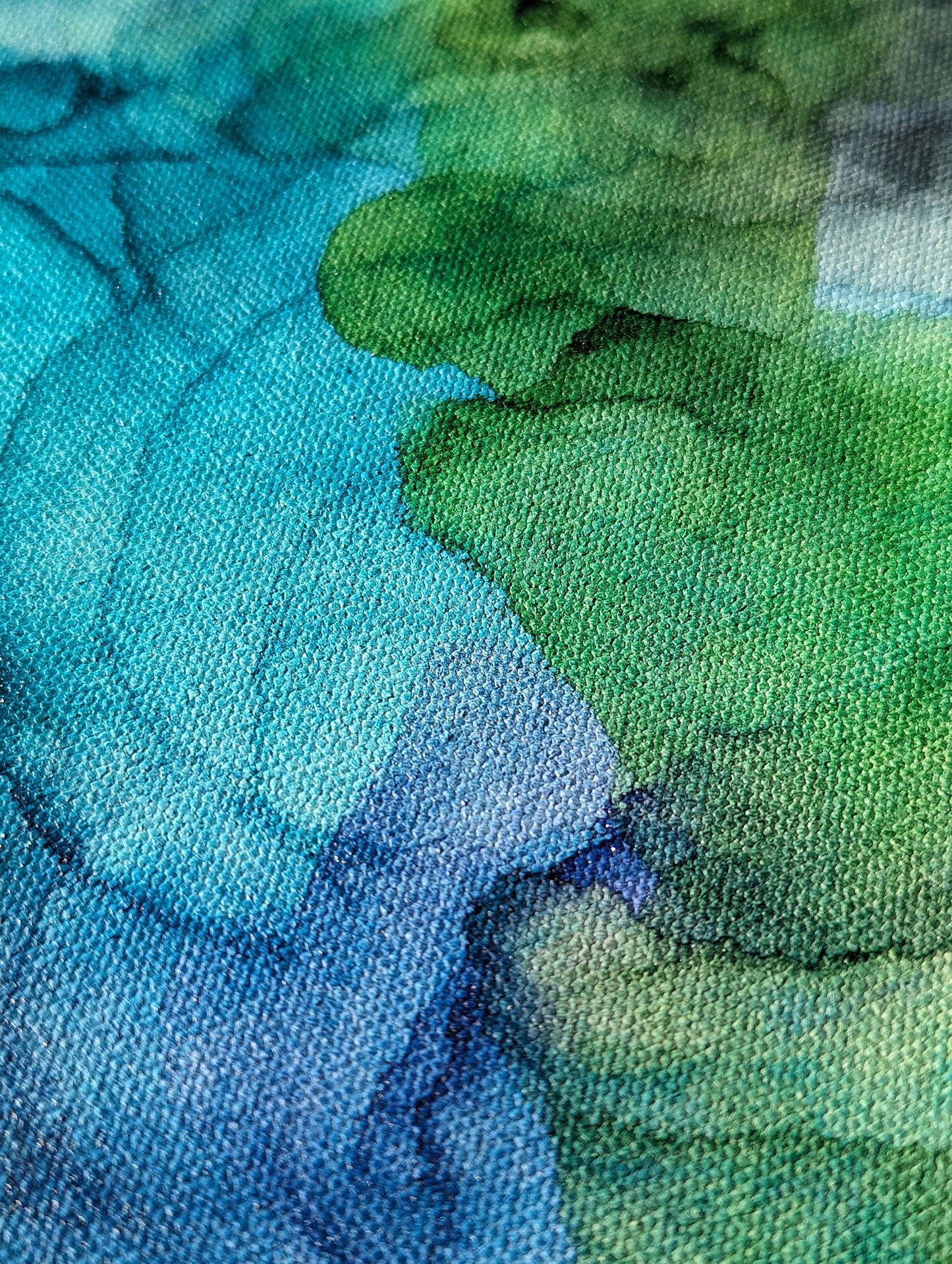 Zoomed in detail of painting.