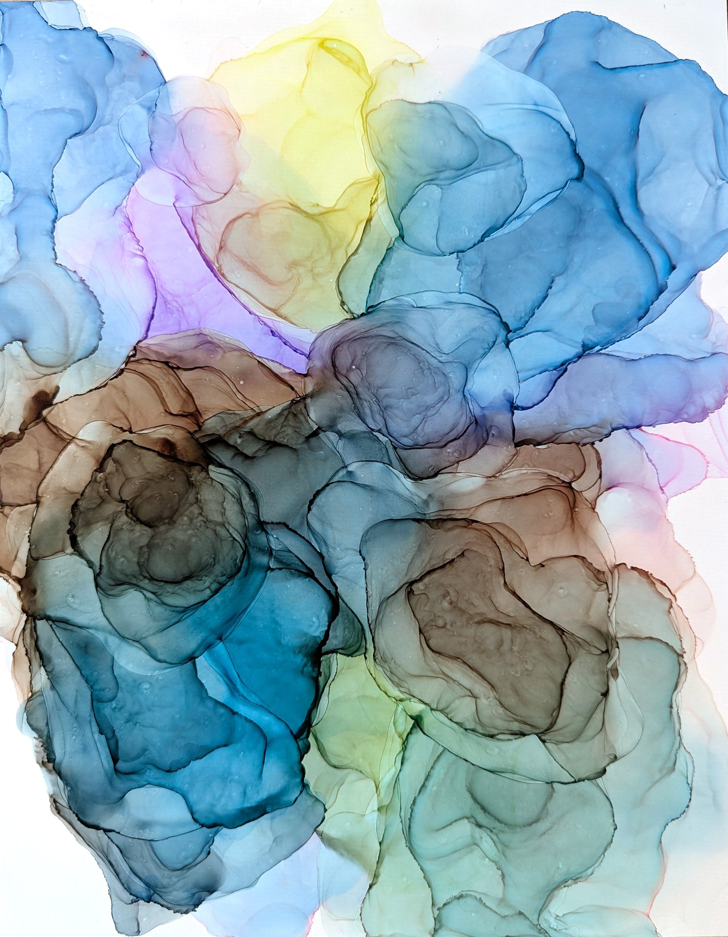 submerged light | abstract art original