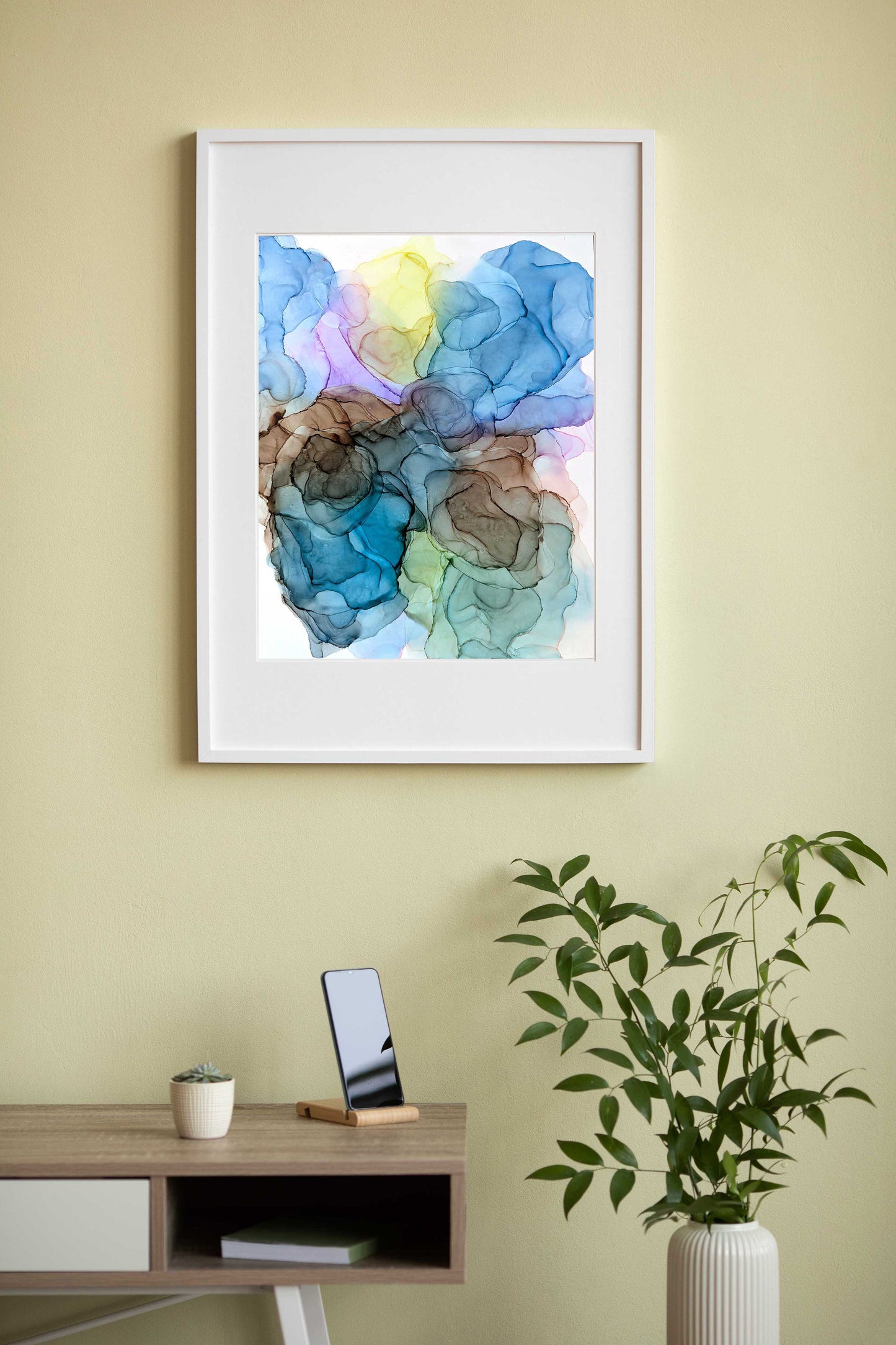 submerged light | abstract art original