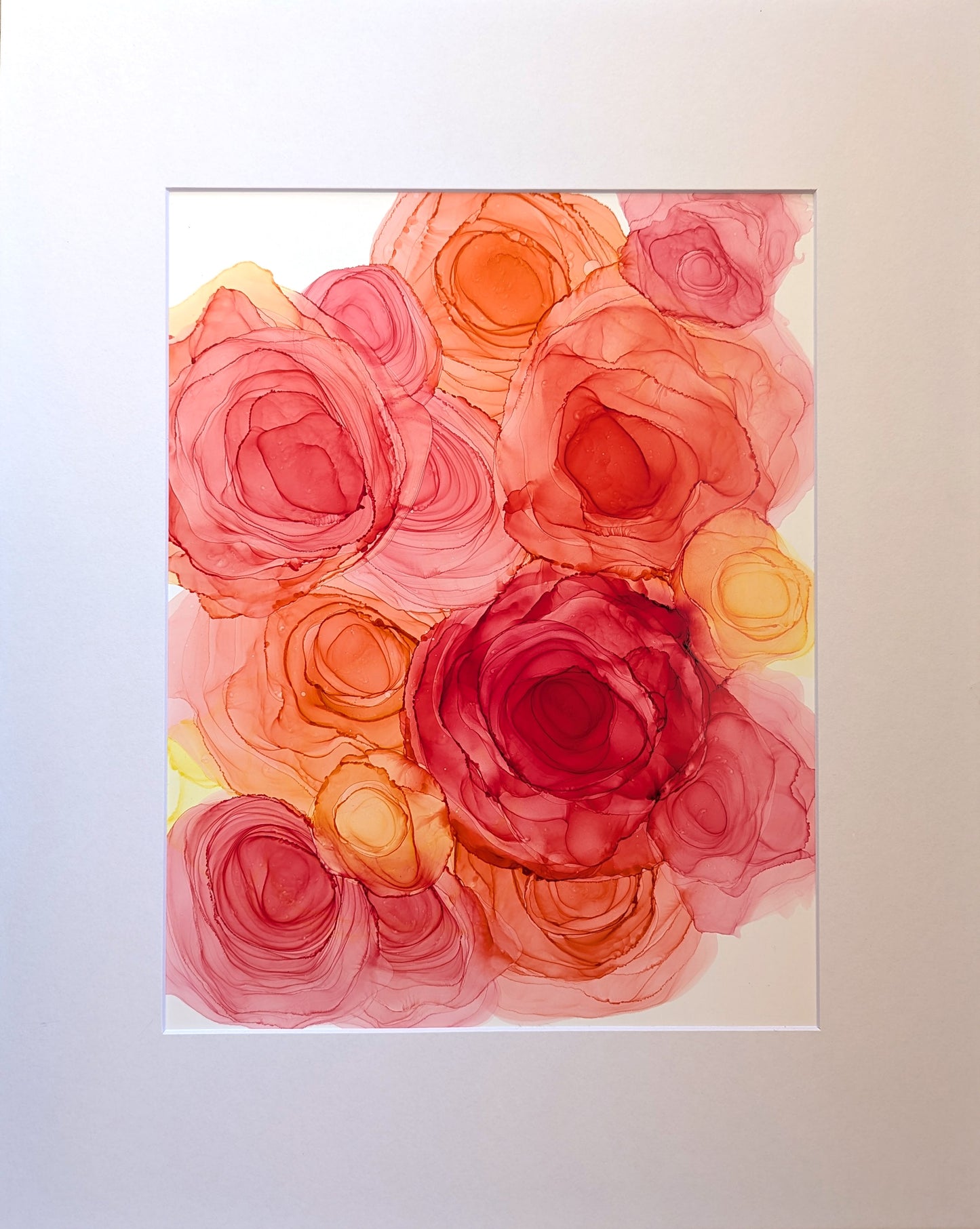sunlit petals | abstract art original