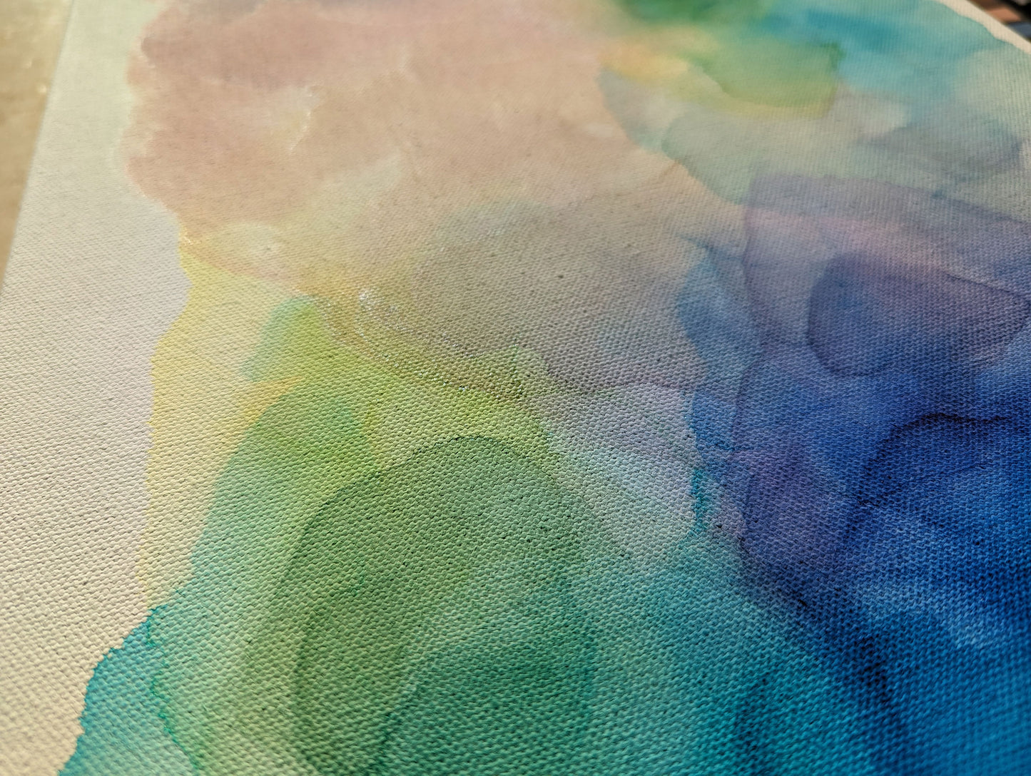 Zoomed in detail of painting.