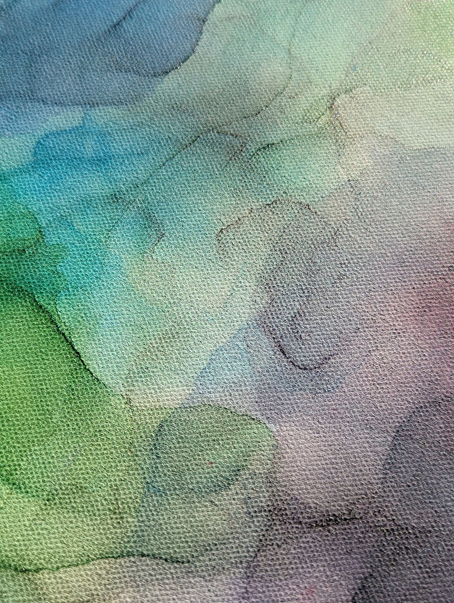 Zoomed in detail of painting.