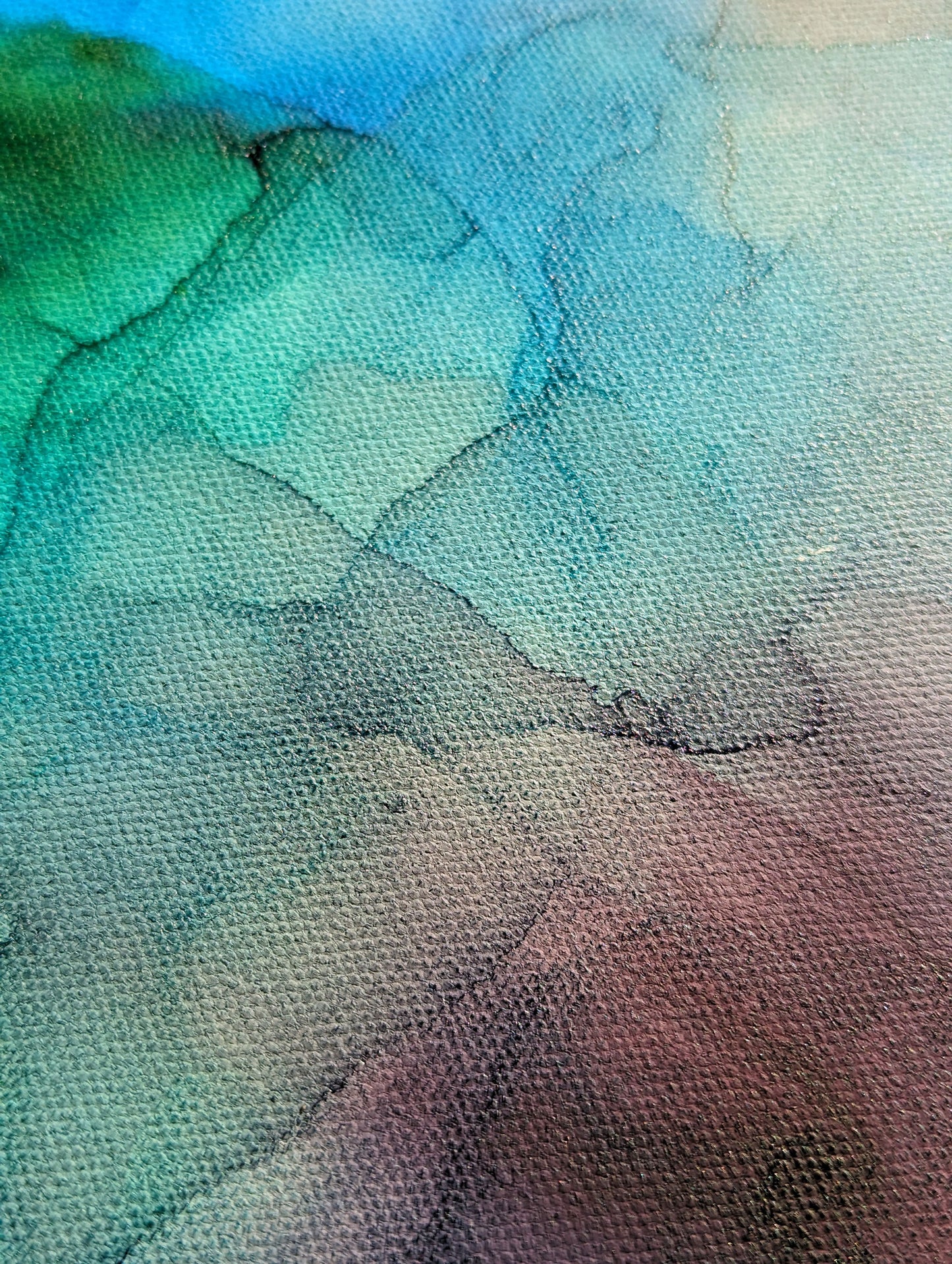 Zoomed in detail of painting.
