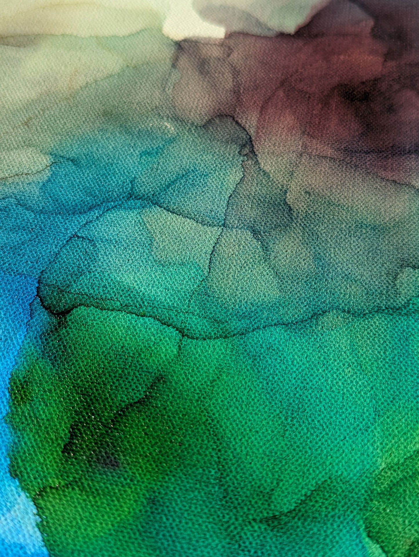 Zoomed in detail of painting.