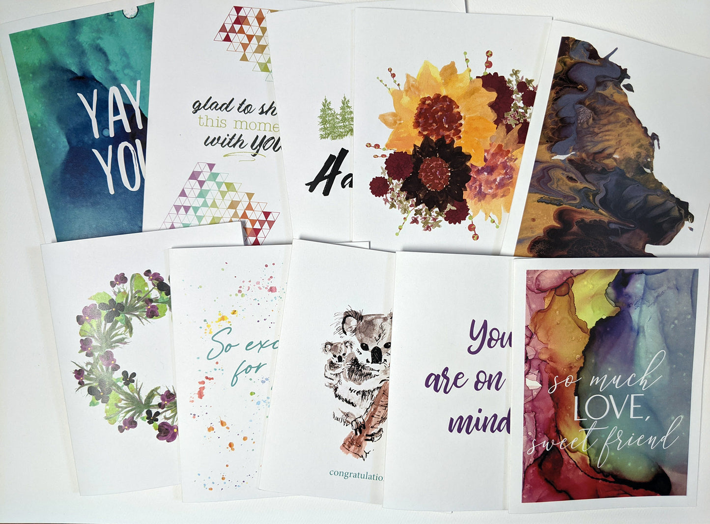 penpal kit | snail mail kit | letter writing set of 10 cards