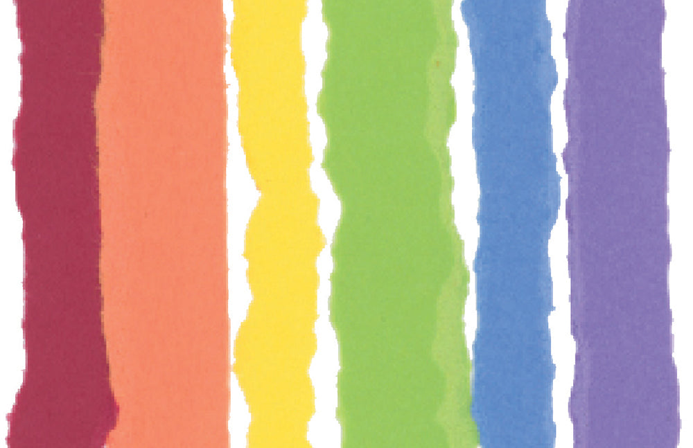 Zoomed in detail of the colorful paper.