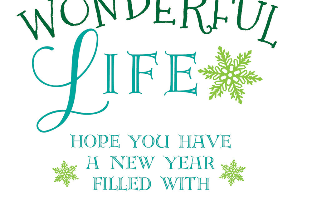 merry christmas greetings for friends | it's a wonderful life holiday card