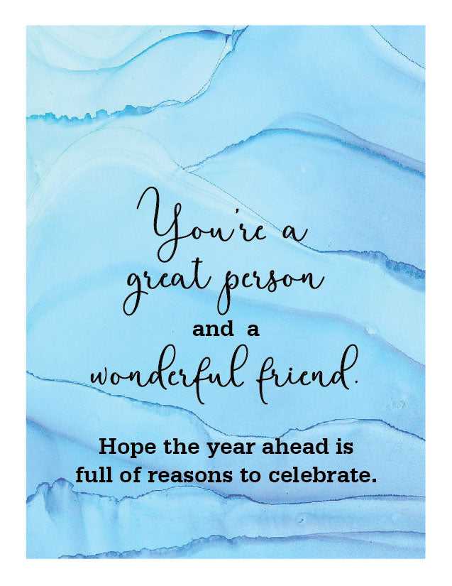 Front of greeting card.