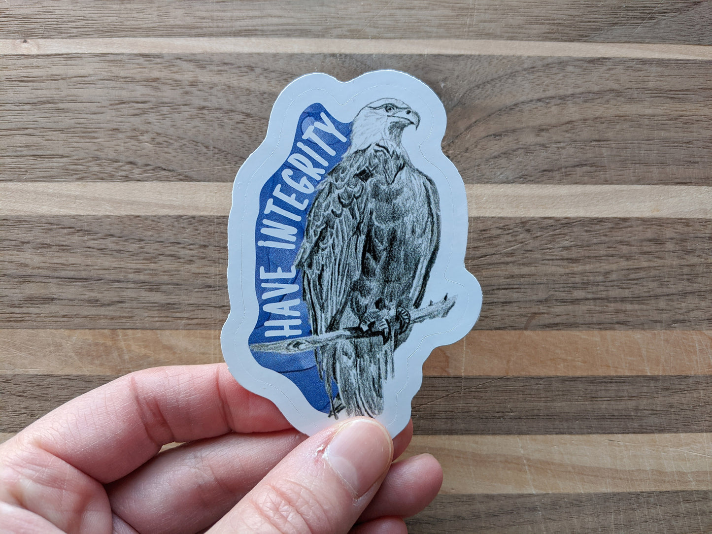 animal stickers | have integrity eagle