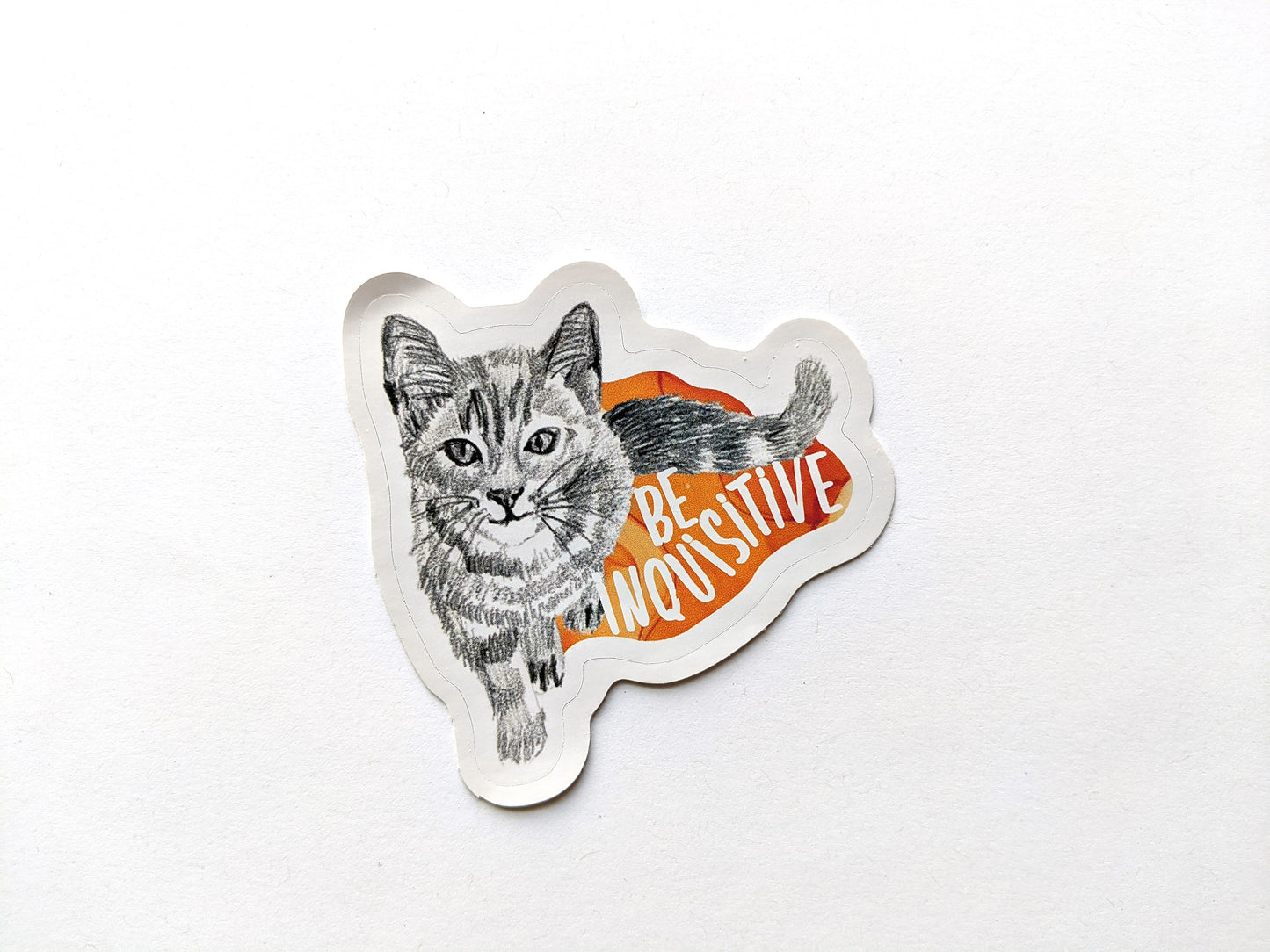 animal stickers | be inquisitive cat