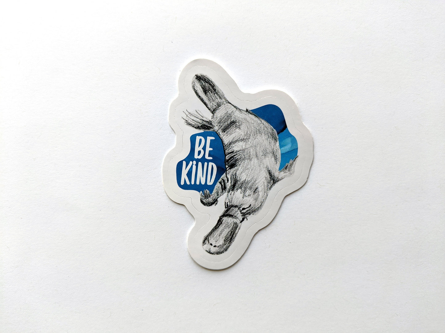 Sticker laying on a white background.
