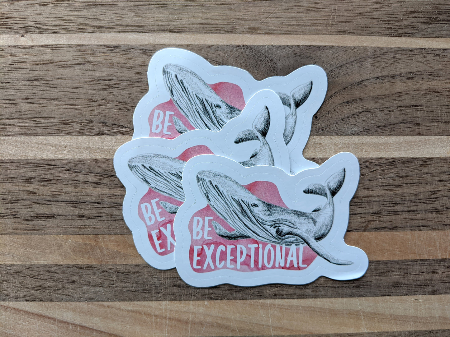 animal stickers | be exceptional whale