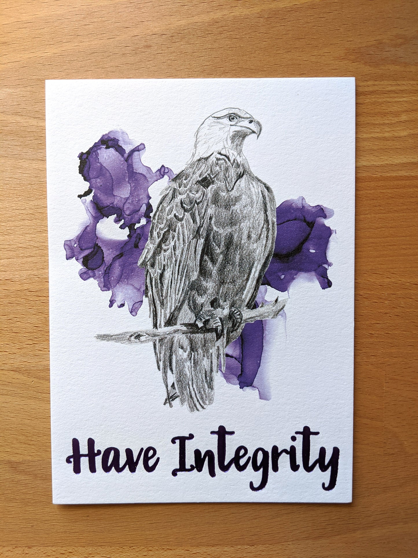 animal art print | have integrity eagle