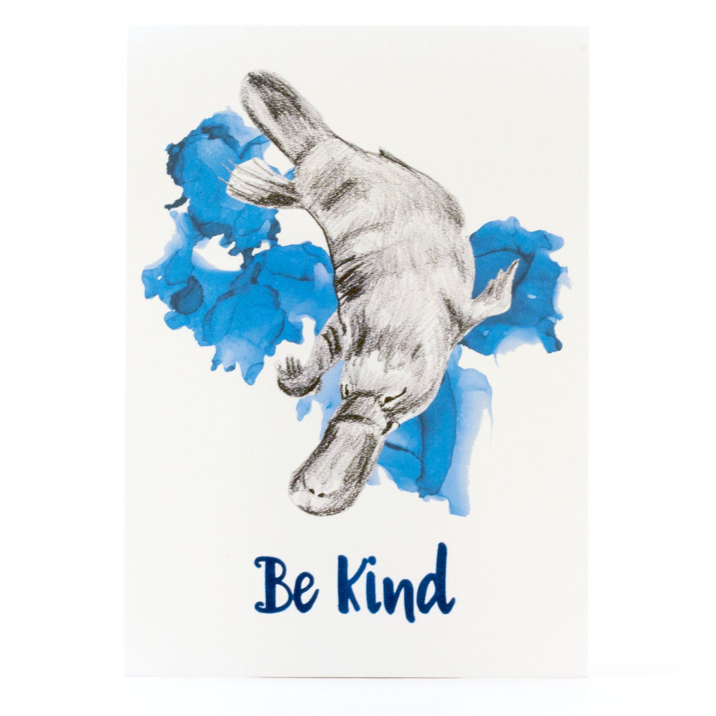 animal art print | be kind platypus