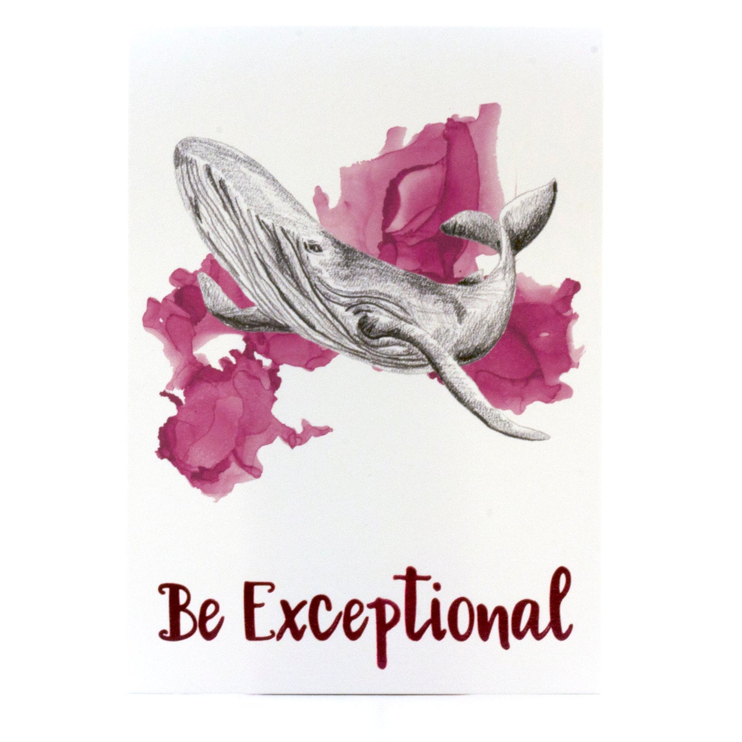 Art print accented in foil laying on a white background.