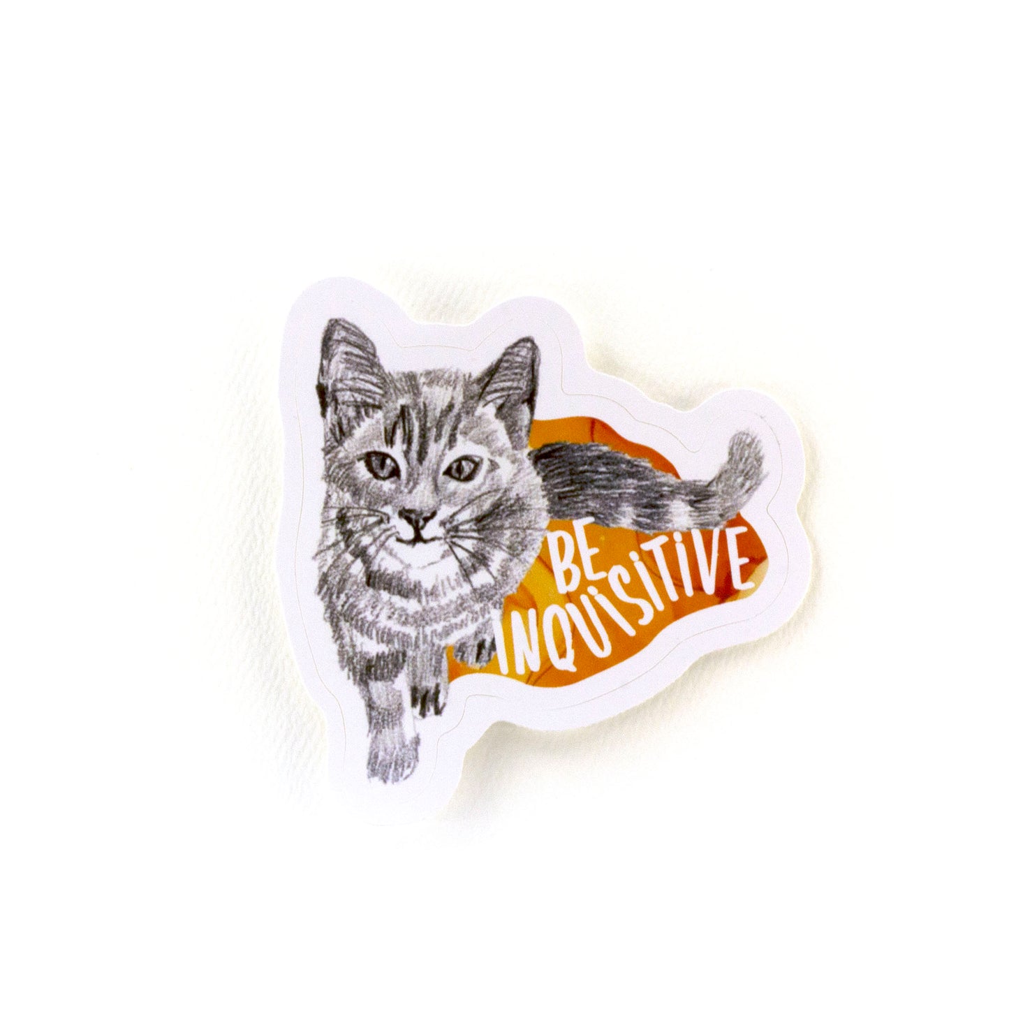 animal stickers | be inquisitive cat