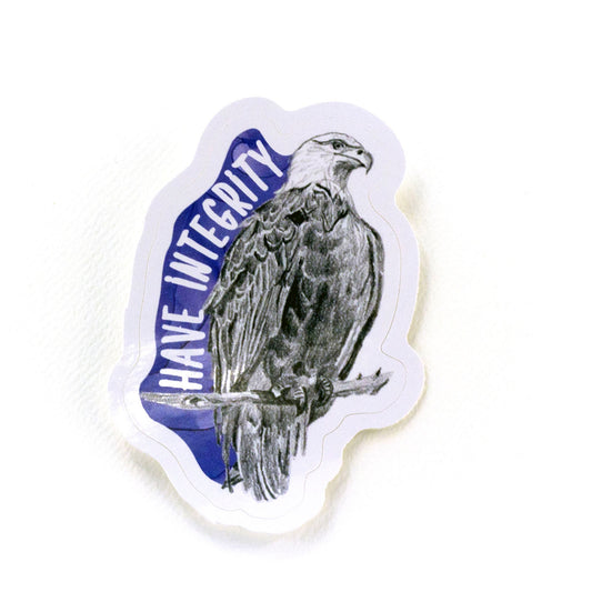animal stickers | have integrity eagle