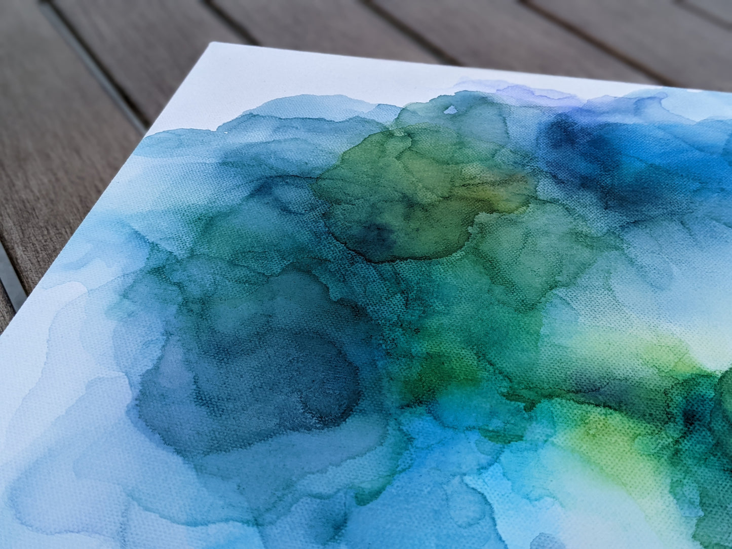 Zoomed in detail of painting.