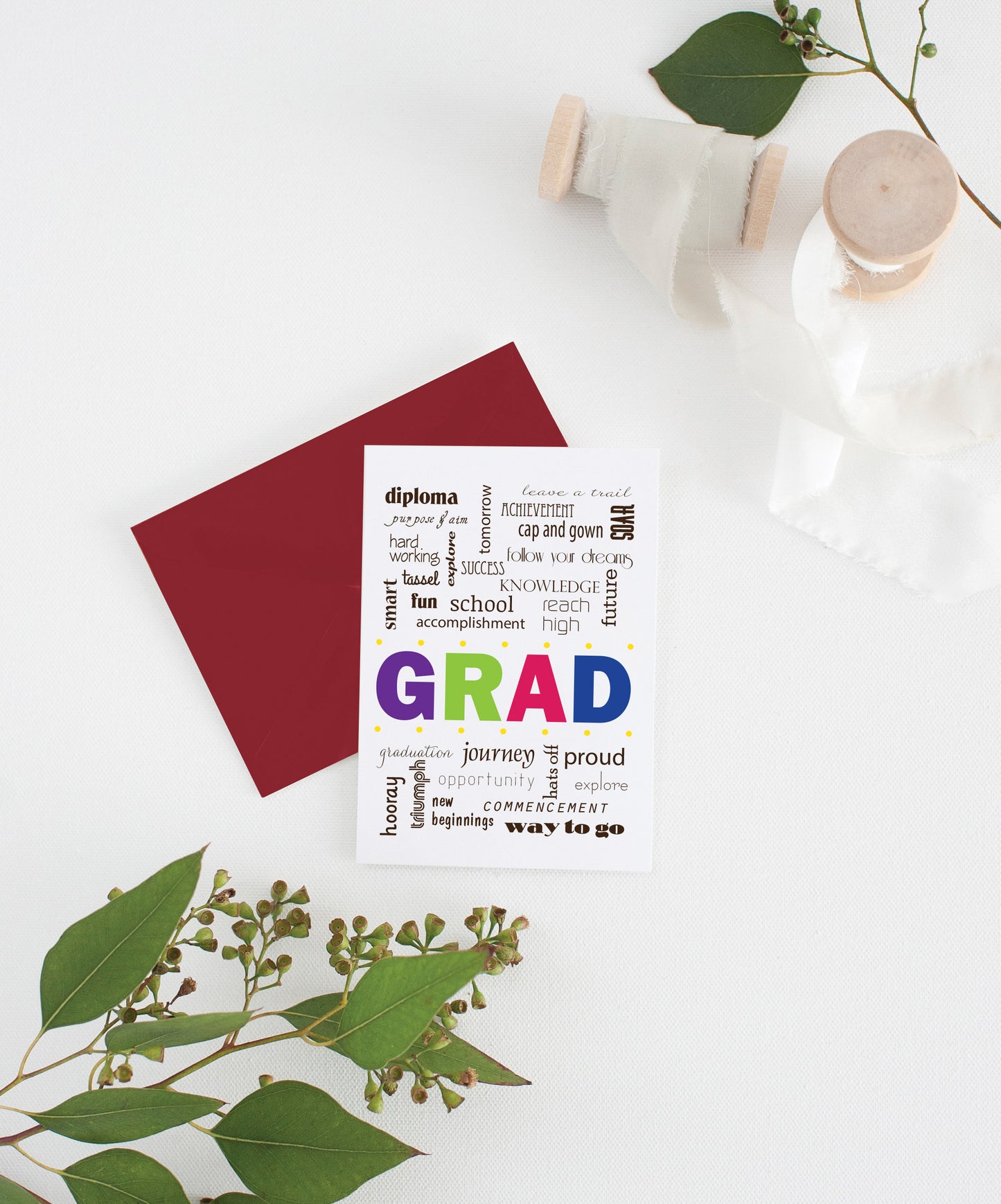 grad congratulations greeting card