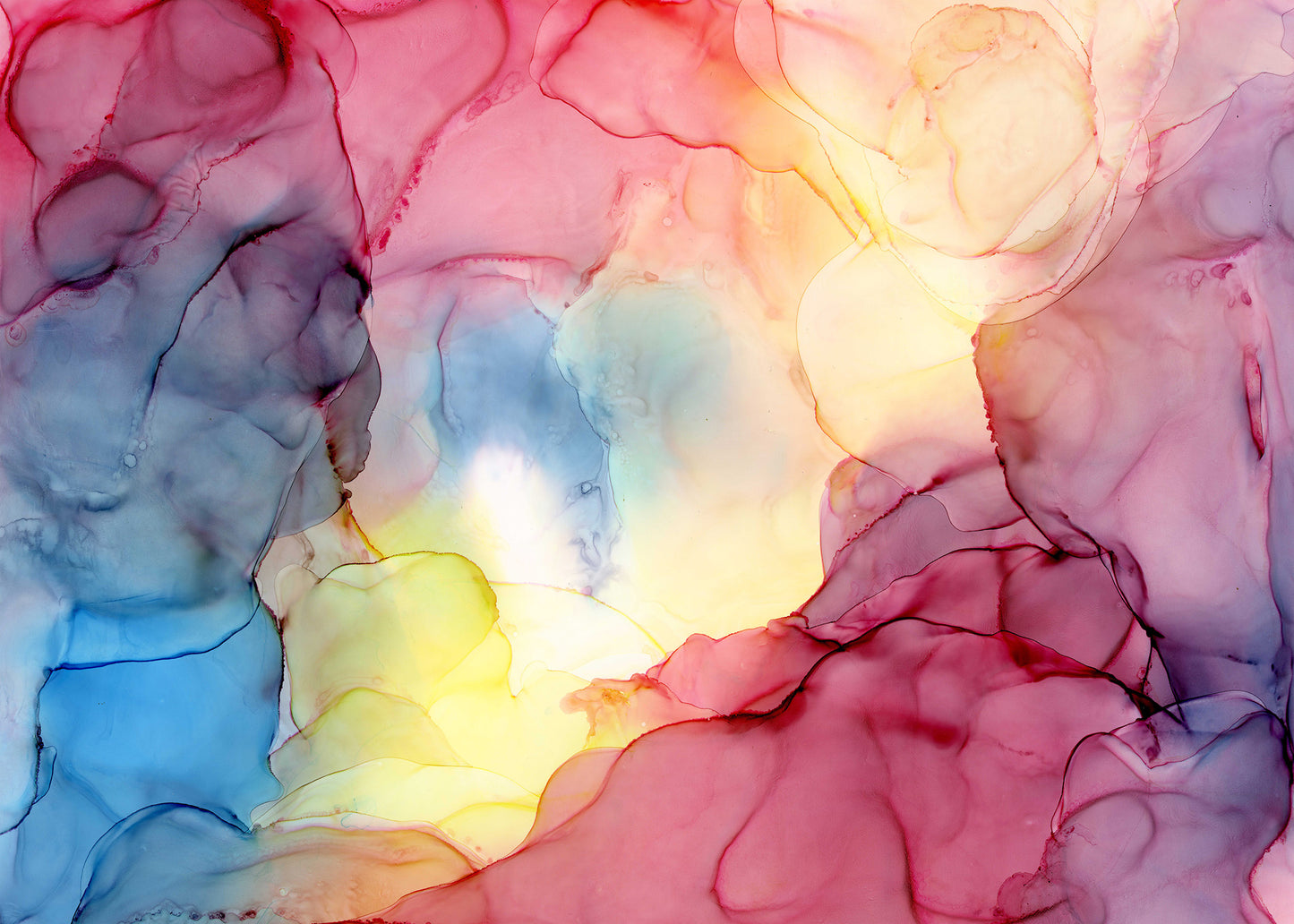 radiant eclipse | abstract art original