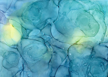 emerald undercurrent | abstract art original