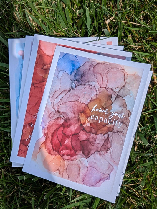honor your capacity greeting card | I appreciate you | speedy recovery wishes | wishing you well