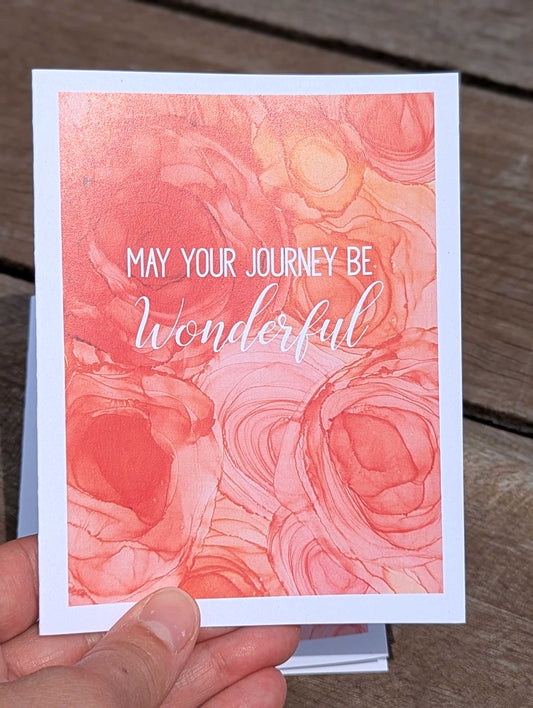 may your journey be wonderful greeting card | happy anniversary wishes for friends | wedding wishes for coworker