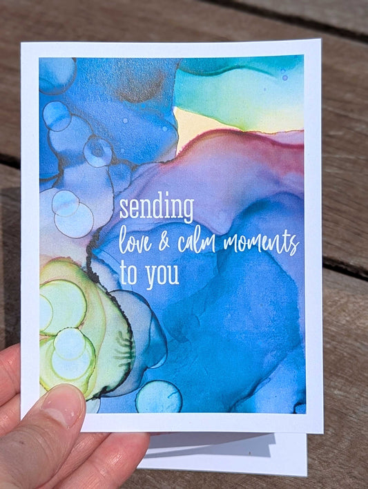 radiant stillness greeting card | I appreciate you | speedy recovery wishes | wishing you well