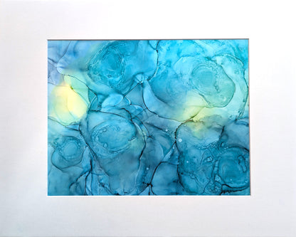 emerald undercurrent | abstract art original