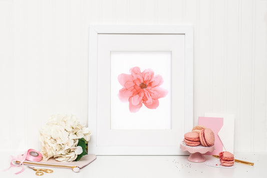 blush and brass | abstract original art