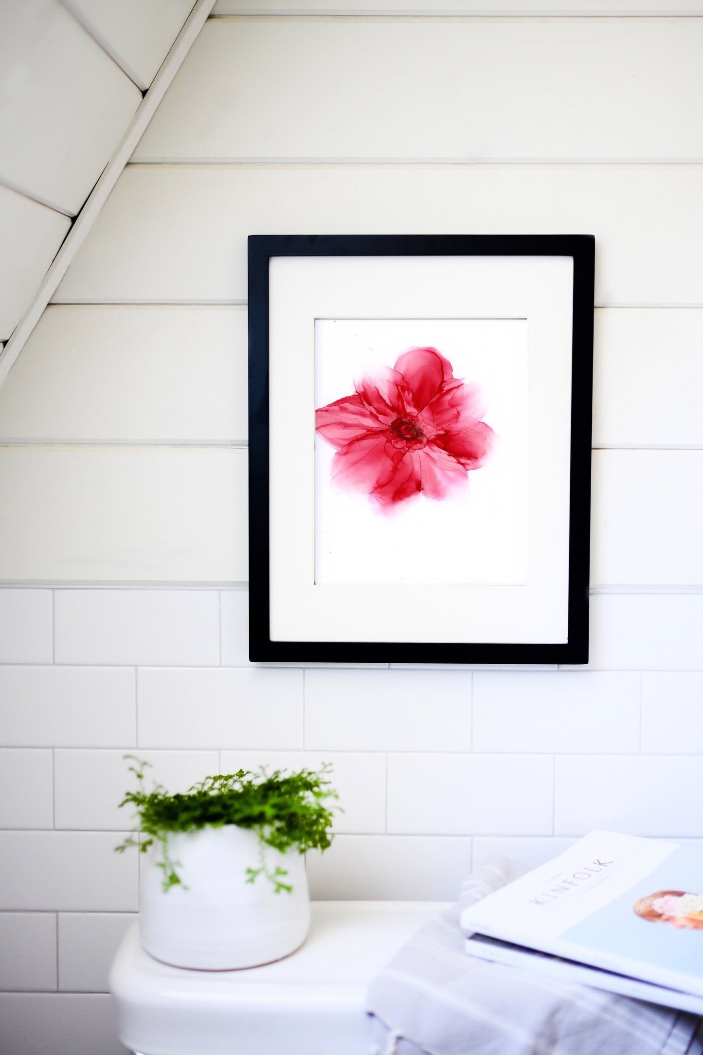 crimson drift| abstract original art