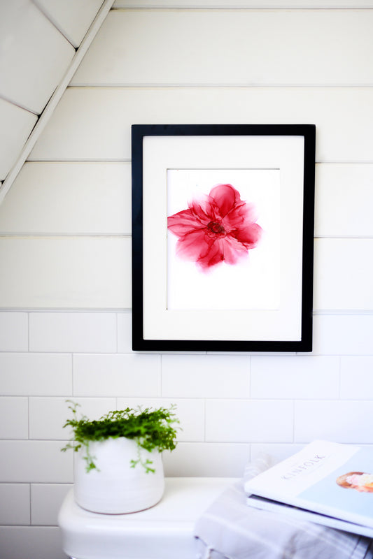 crimson drift| abstract original art