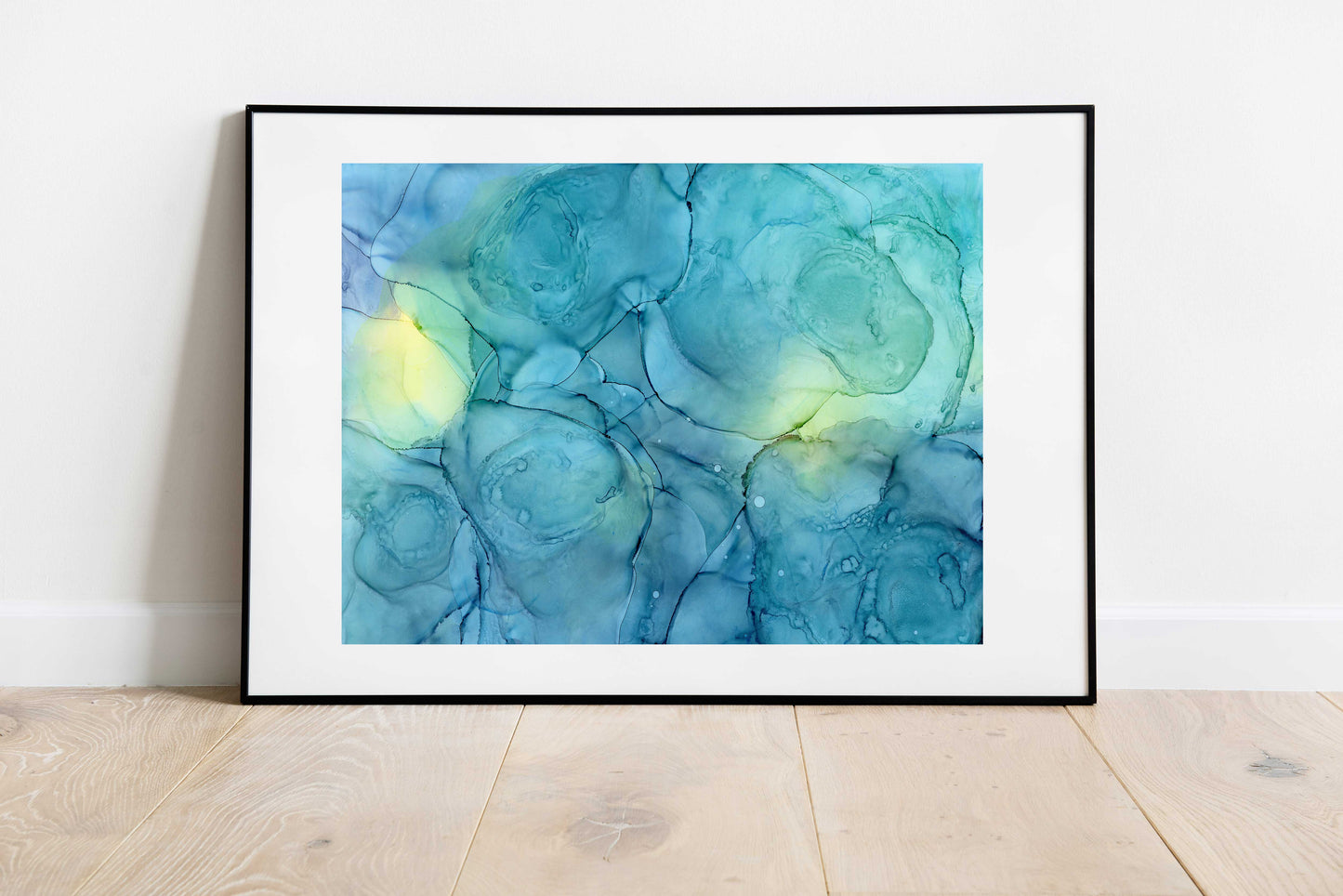 emerald undercurrent | abstract art original