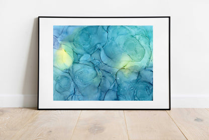 emerald undercurrent | abstract art original