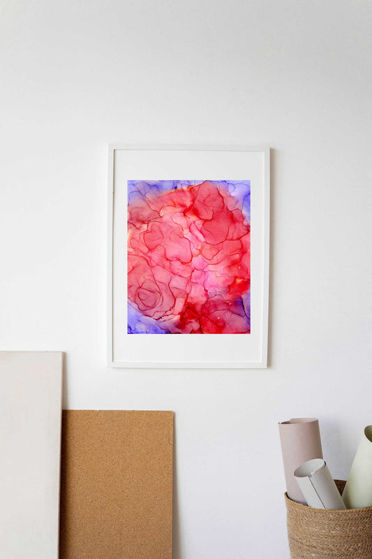 heart of fire | abstract art original