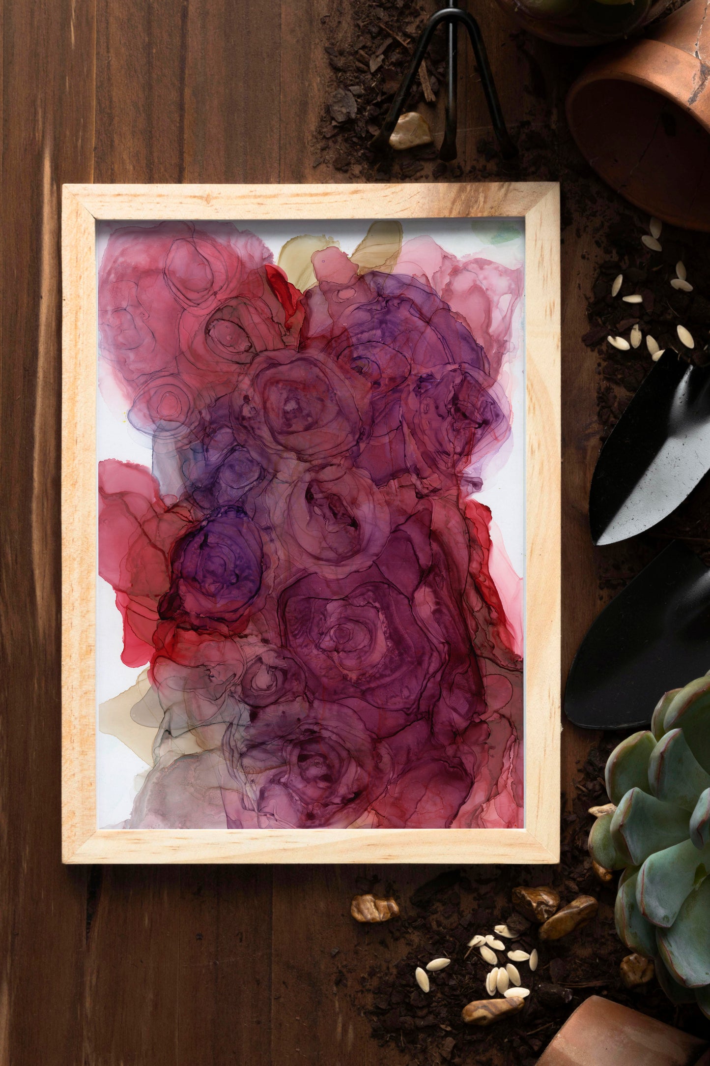 inviting love and joy |  abstract original art
